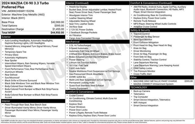 2024 Mazda X-90 3.3 Turbo Preferred Plus
