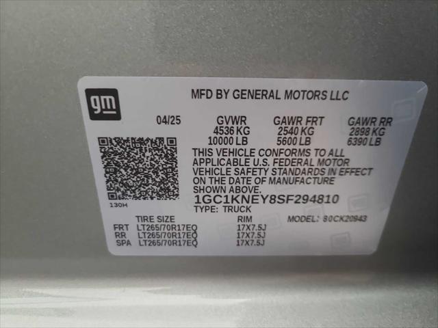 2025 Chevrolet Silverado 2500HD 4WD Crew Cab Long Bed LT