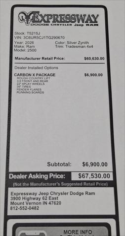 2026 RAM Ram 2500 RAM 2500 TRADESMAN CREW CAB 4X4 64 BOX