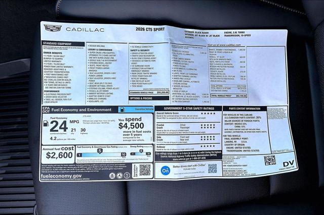 2026 Cadillac CT5 Sport