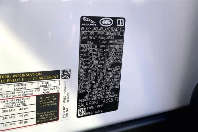 2026 Land Rover Range Rover P550e SE