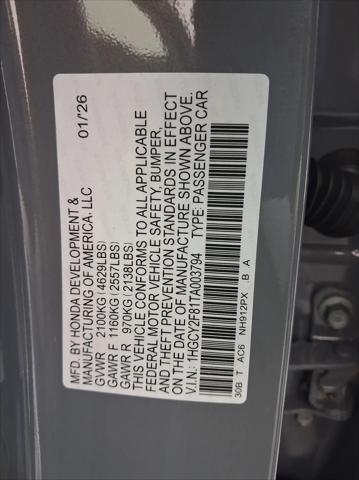 2026 Honda Accord Sedan Touring