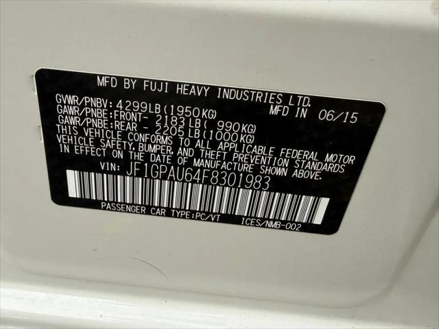 2015 Subaru Impreza 2.0i Sport Premium