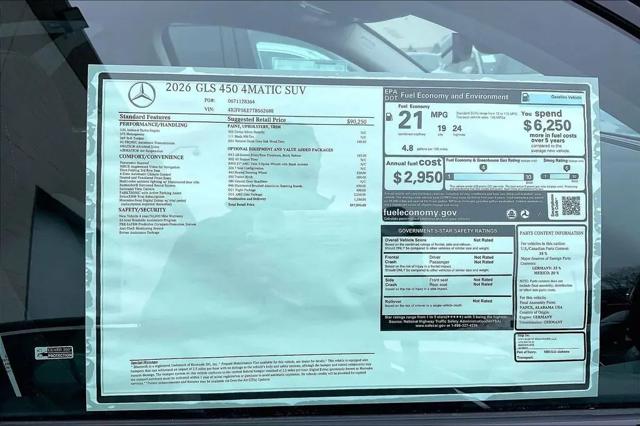 2026 Mercedes-Benz GLS GLS 450 4MATIC