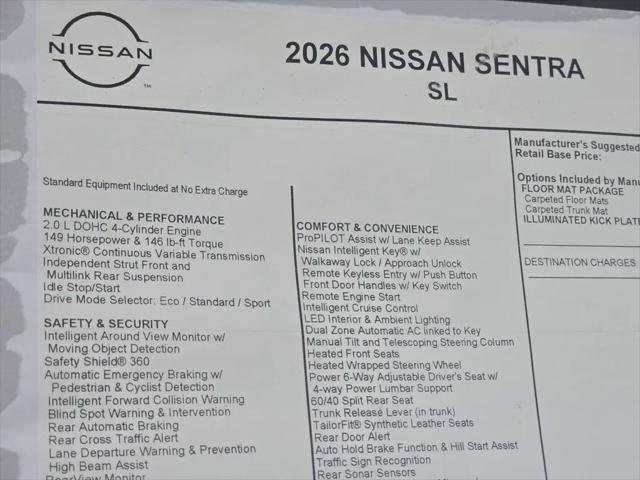 2026 Nissan Sentra SL