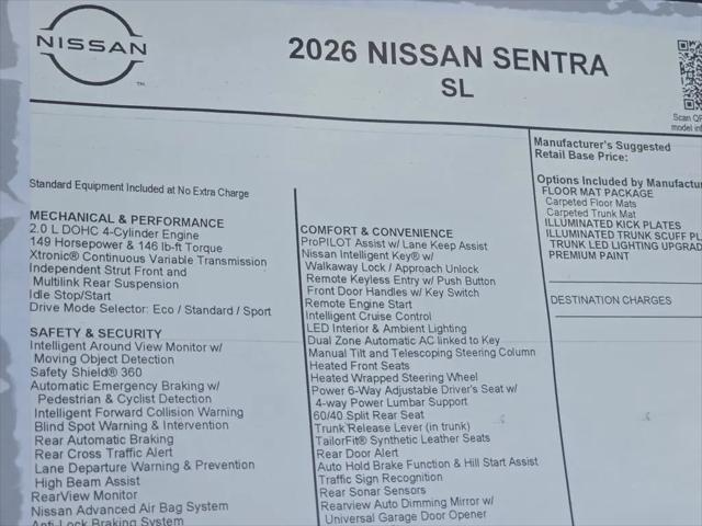 2026 Nissan Sentra SL