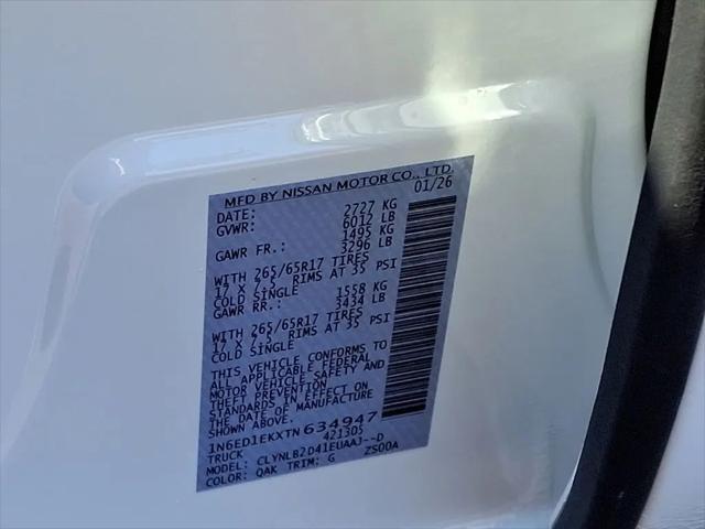 2026 Nissan Frontier Crew Cab SV 4x4