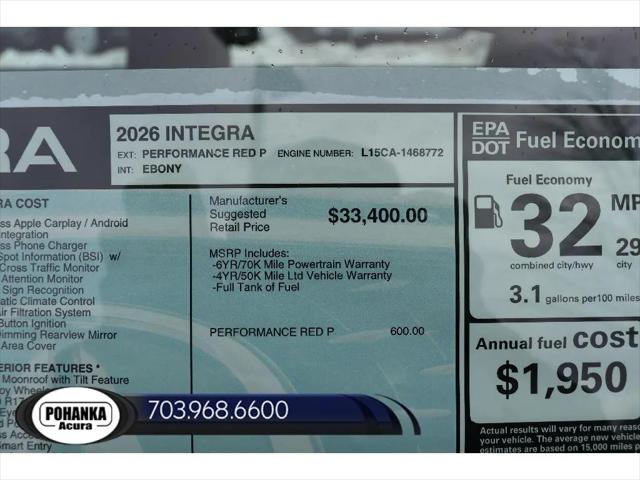 2026 Acura Integra FWD