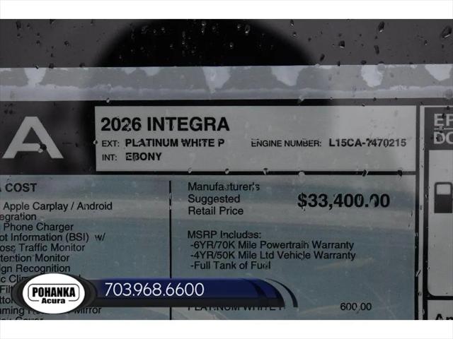 2026 Acura Integra FWD