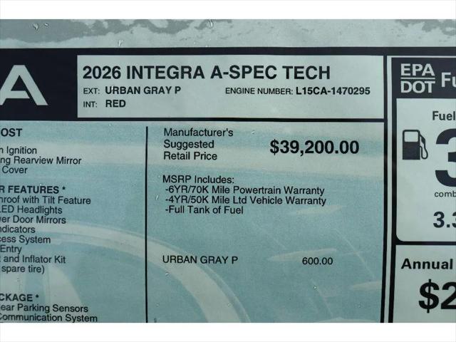 2026 Acura Integra FWD A-Spec with Technology