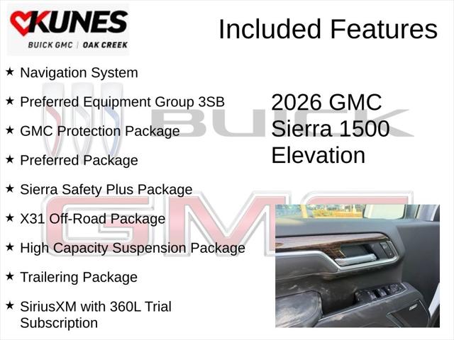 2026 GMC Sierra 1500 Double Cab, Standard Bed, Elevation, 4WD