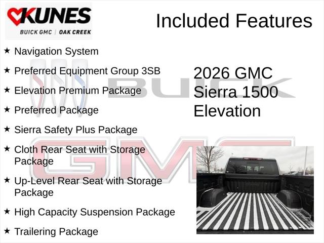 2026 GMC Sierra 1500 Crew Cab, Short Bed, Elevation, 4WD