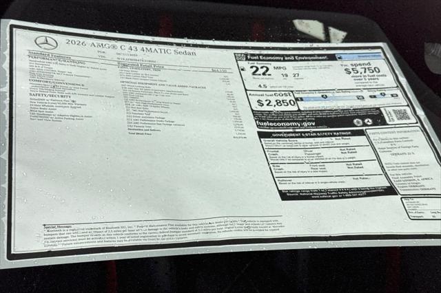2026 Mercedes-Benz AMG C 43 4MATIC