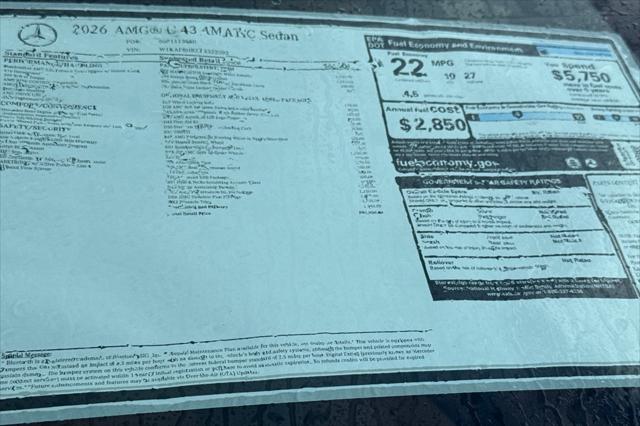 2026 Mercedes-Benz AMG C 43 4MATIC