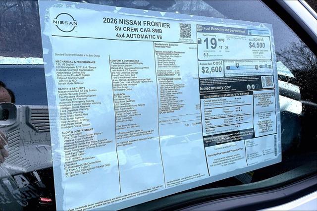 2026 Nissan Frontier Crew Cab SV 4x4