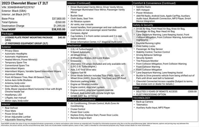 2023 Chevrolet Blazer AWD 2LT