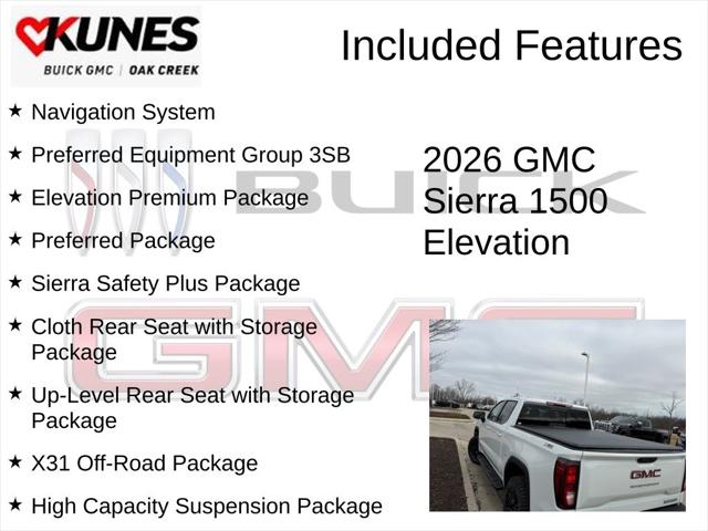 2026 GMC Sierra 1500 Crew Cab, Short Bed, Elevation, 4WD