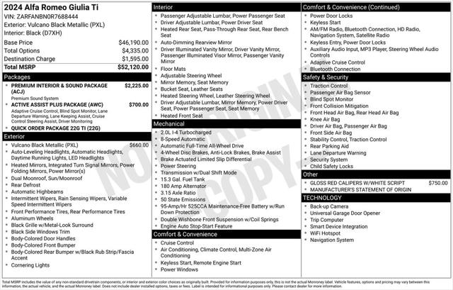 2024 Alfa Romeo Giulia Ti AWD