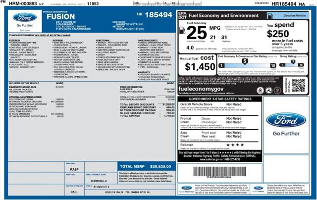 2017 Ford Fusion SE