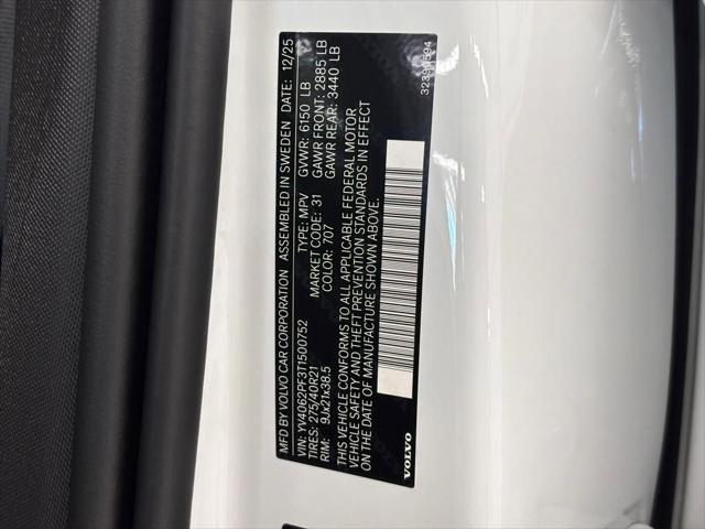 2026 Volvo XC90 Ultra, B6 AWD Gas (mild hybrid), Gasoline, Bright, 7 Seats