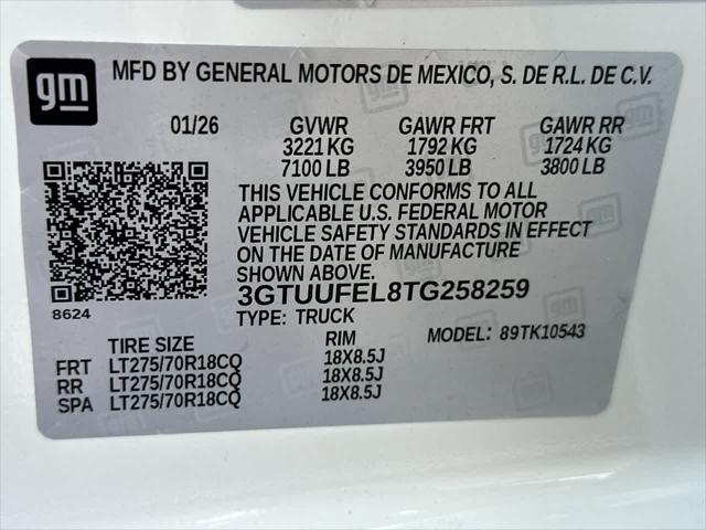 2026 GMC Sierra 1500 Crew Cab, Short Bed, AT4X, 4WD