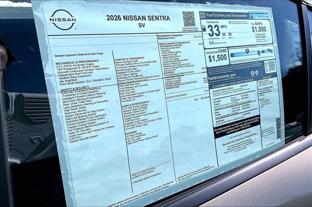 2026 Nissan Sentra SV