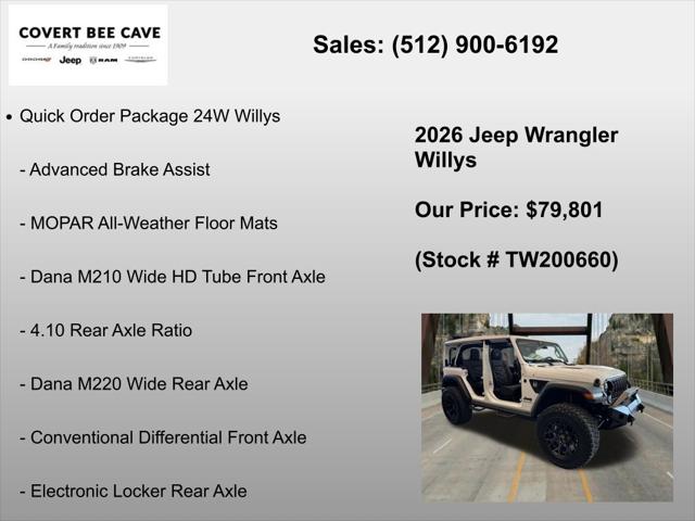 2026 Jeep Wrangler 4-Door Willys 4x4