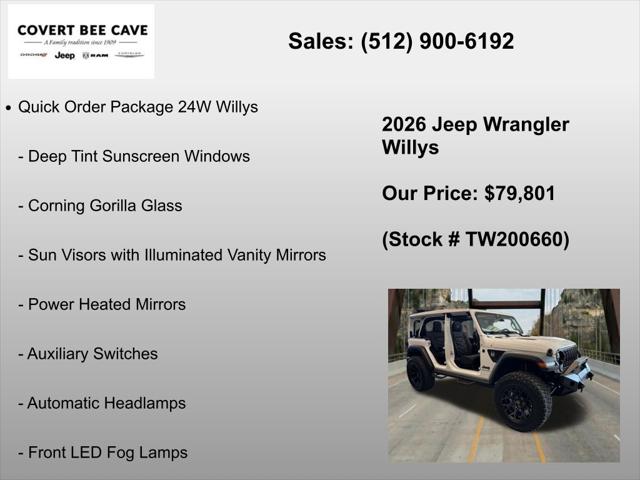 2026 Jeep Wrangler 4-Door Willys 4x4