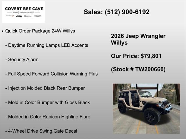 2026 Jeep Wrangler 4-Door Willys 4x4