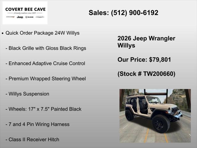 2026 Jeep Wrangler 4-Door Willys 4x4