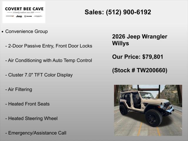 2026 Jeep Wrangler 4-Door Willys 4x4