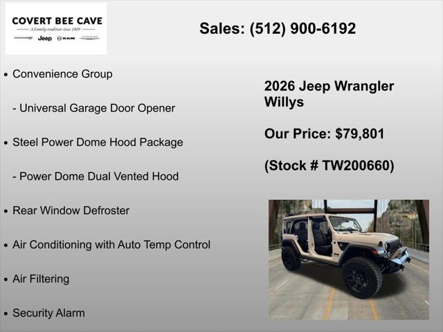 2026 Jeep Wrangler 4-Door Willys 4x4