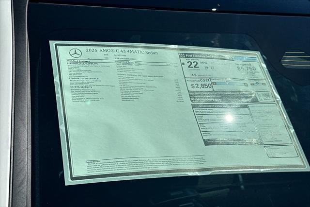 2026 Mercedes-Benz AMG C 43 4MATIC