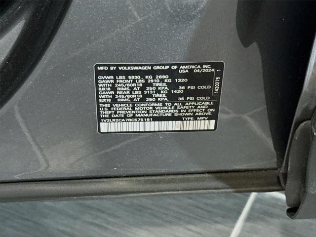 2024 Volkswagen Atlas 2.0T SE