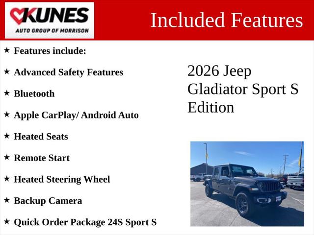 2026 Jeep Gladiator GLADIATOR SPORT S 4X4
