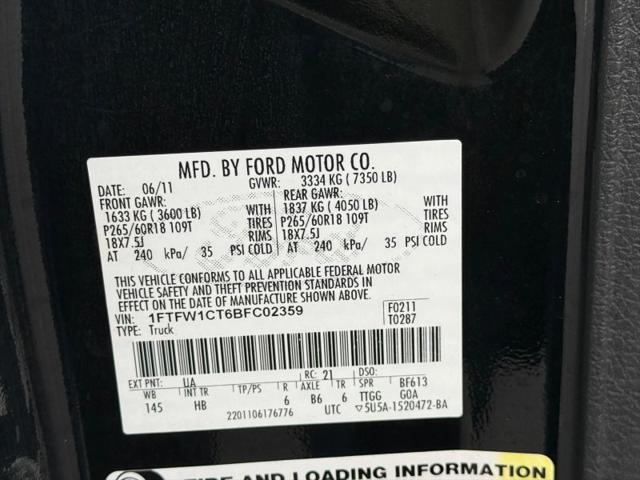 2011 Ford F-150 LARIAT
