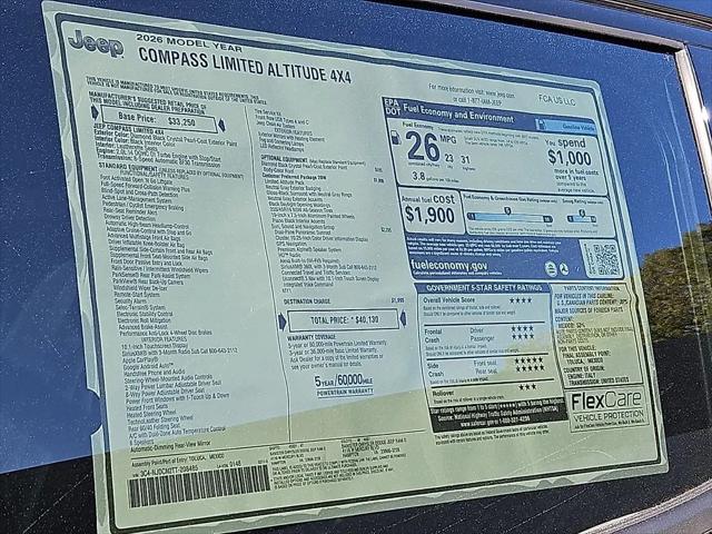 2026 Jeep Compass Limited Altitude