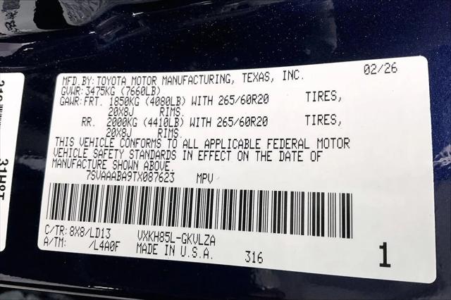 2026 Toyota Sequoia Limited
