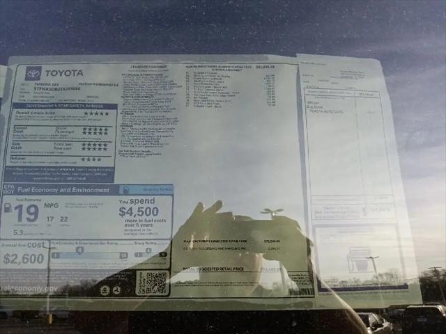 2026 Toyota Tundra Platinum CrewMax 5.5' Bed