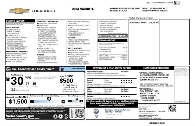 2023 Chevrolet Malibu FWD 1FL