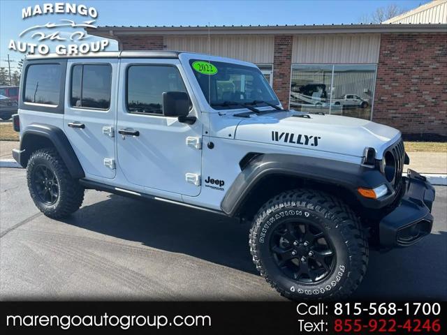 2022 Jeep Wrangler Unlimited Willys 4x4 for sale in Marengo, IL