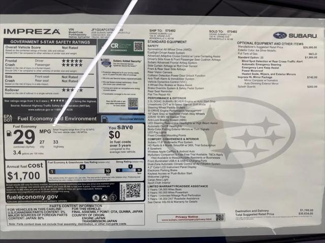 2026 Subaru Impreza Sport