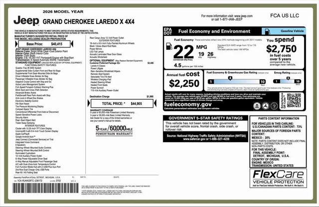 2026 Jeep Grand Cherokee Altitude 4x4