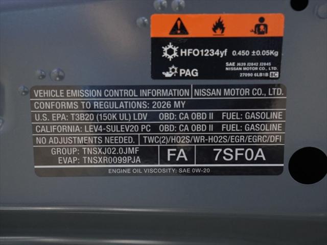 2026 Nissan Sentra SV