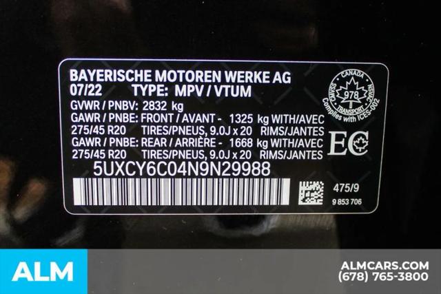 2022 BMW X6 xDrive40i