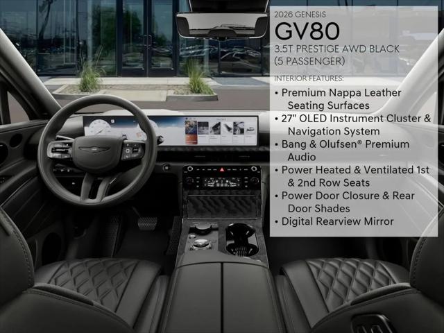 2026 Genesis GV80 3.5T Prestige Black AWD