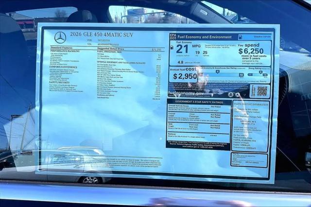 2026 Mercedes-Benz GLE GLE 450 4MATIC