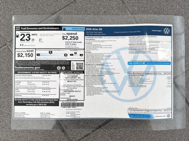 2026 Volkswagen Atlas SE