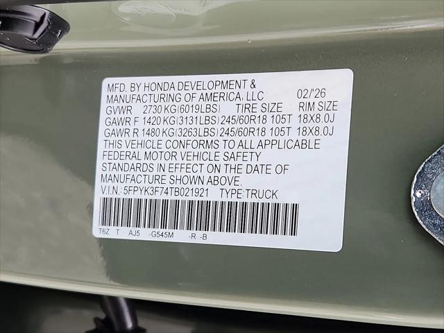 2026 Honda Ridgeline TrailSport+