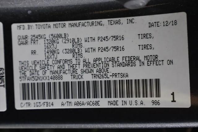 2019 Toyota Tacoma SR